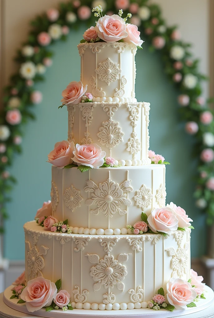 The prettiest quinceanera cake in the universe, tiny and tiny