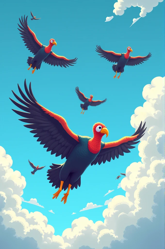 a flag for games written sky turkeys