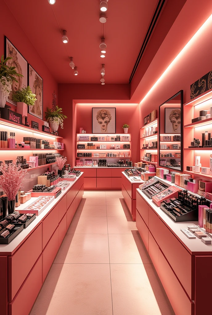 makeup store inside, without people