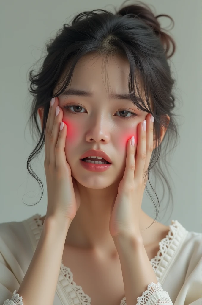 Image of a lady with a toothache