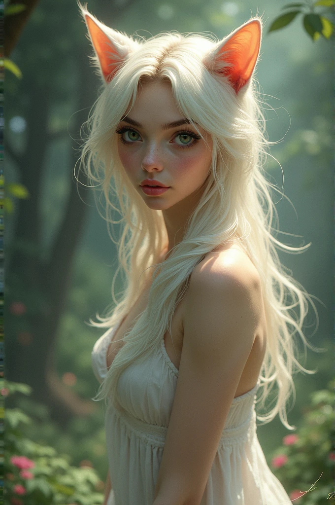Create a picture of a cat girl