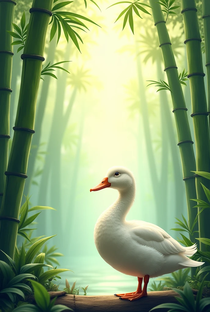 Image for Instagram page with the phrase with the background with bamboo drawn with a duck
" drake_TABOCOENSE "