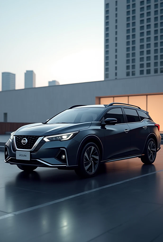 Station wagon Nissan AD color oscuro moderno