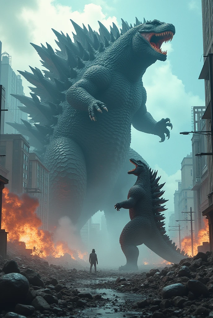 Creates a fight between Godzilla and Pomni