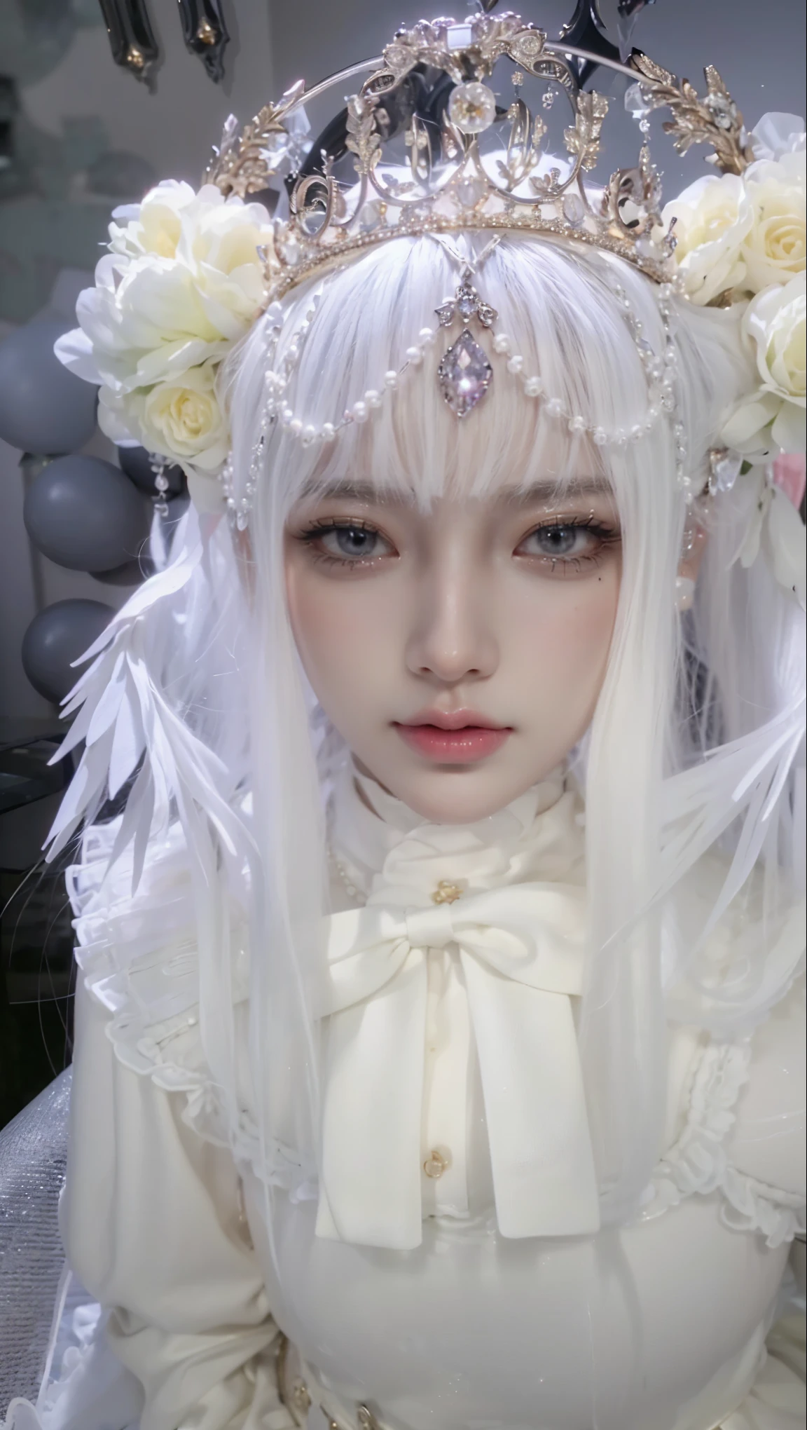 Game Art,CG Animation,Best image quality,Maximum resolution,8K picture quality,(A bust photo),(portrait),(Head close-up),(Rule of Thirds),Unreal Engine 5 rendering works,20 year old girl,((Queen)),The eyes are very detailed,(Large Breasts),Elegance and nobility,Ray Tracing,Game CG,((3D Unreal Engine)),OC rendering reflection mode,4K,Ultra-clear,Translucent lace,Fair and plump figure,Pretty Face,Glossy Gel Coat,身着华贵礼服的Queen,Gorgeous clothing,Luxurious and exquisite jewelry,Colorful makeup,Full figure,Dark red lipstick,精致Gorgeous clothing,Supermodel,Gold Jewelry,Luxurious clothing,Gold and diamond jewelry,Rich facial details,Delicate and delicate skin texture,Gorgeous eyeshadow makeup,Three-dimensional facial features,Pearl and Gemstone Necklace,Gothic princess