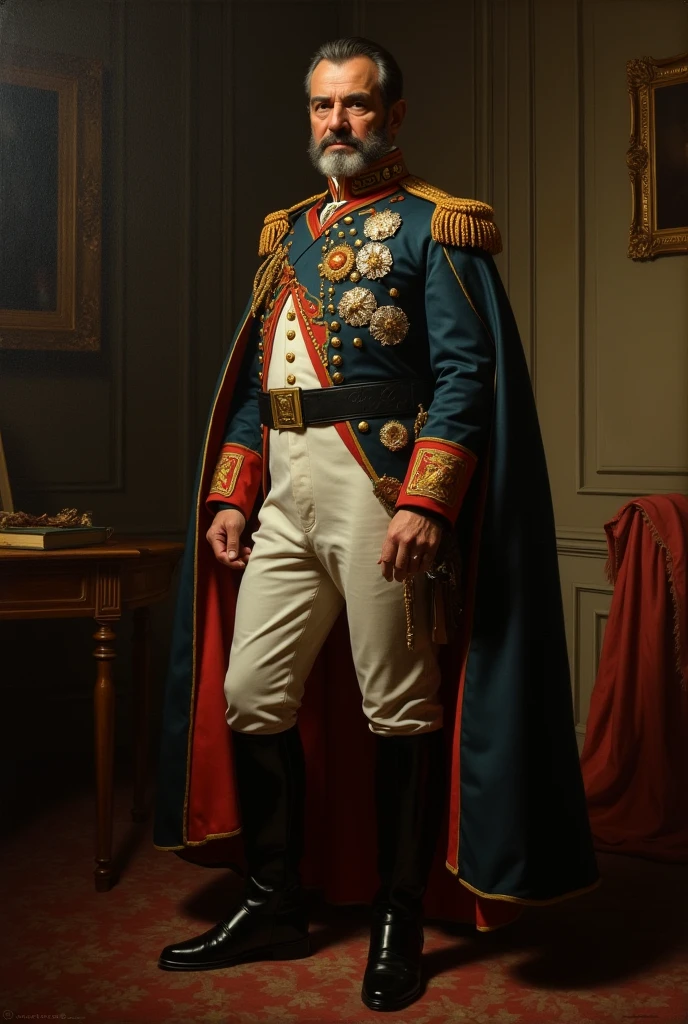 Edmundo González Urrutia in the costume of Simon Bolivar