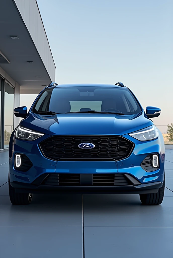 Photo Ecosport blue 2020 front with drl 