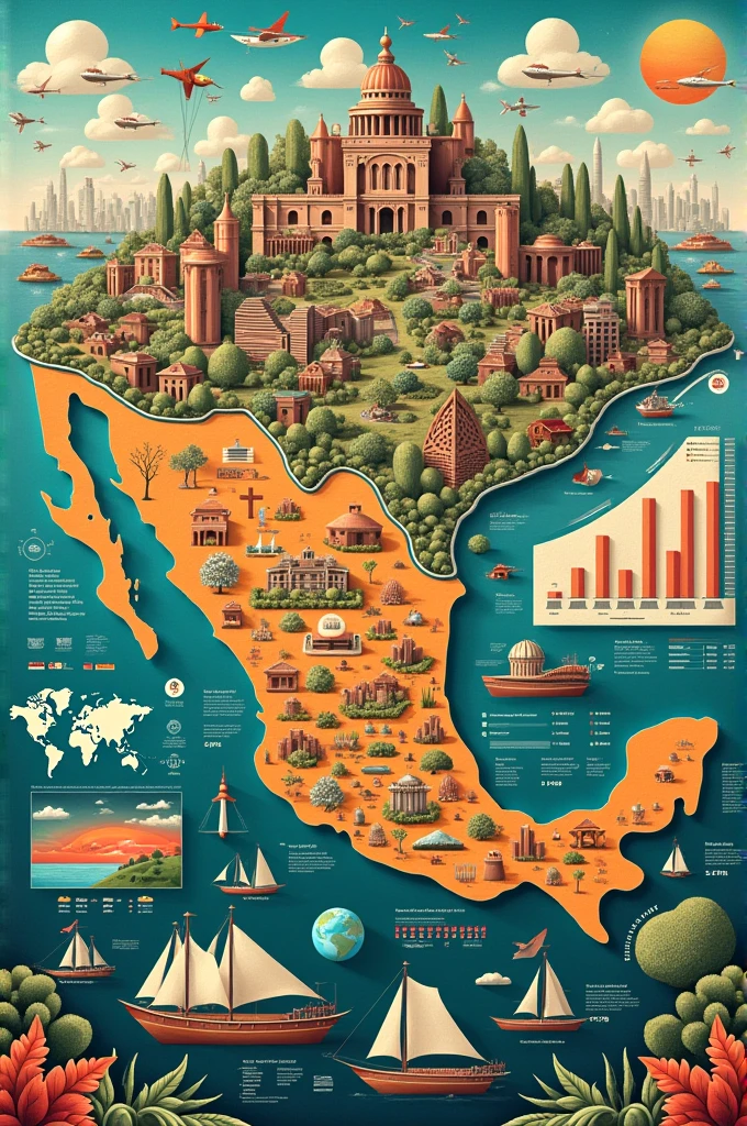 I want a collage of Mexico&#39;s economic structure