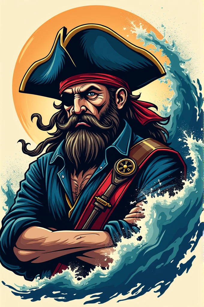 Create a logo for a football team with this name Piratas de Piura