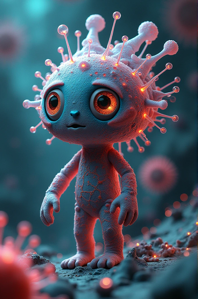 Create me a picture related to biology that is creative and nice