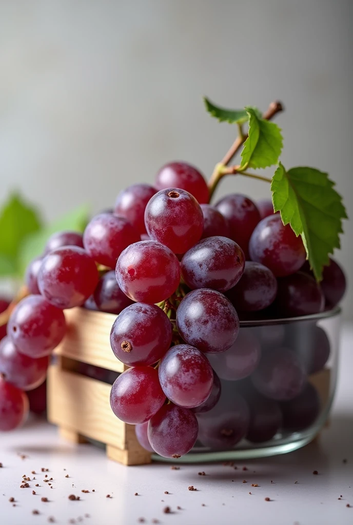 Grapes in a container ready to eat