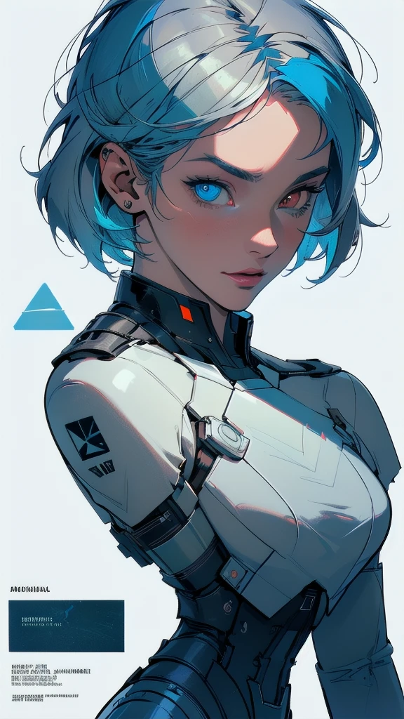 (((masterpiece, highest quality))),(((solo:1.2))),(((1girl:1.2))),32k wallpaper, very detailed, poster, vintage science fiction,(((((geometric cinematic movie poster))))), ((((bauhaus)))),(((abstract))),((((mid century modern)))),(((((portfolio))))),(((((Close-up))))),(((((bust up))))),((((more various angle)))),(((highlight))),((((heterochromia)))),(((complete. detailed face))),(((Extremely talented))),(((most complecated machine))),(((Overall colorfully))),((((((Absolutely simple background)))))),(((((vaporware))))),