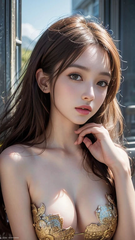 Okinawa Gal、Incredibly beautiful proportions、Captivating beauty、Western style、9 head and body,(Highest quality, masterpiece:1.4), (realism:1.2), (Realistic:1.2), (Absurd:1.2), (Realistic:1.3), One person&#39;S,Realistic Skin,One personで,( とてもBig eyes,Beautiful attention to detail, Symmetrical eyes), Outdoor,Ezvian Everywhere､the body is slim、the body is slim,Big eyes,Big Mouth,art、Super sheer、Wild Ecstasy、