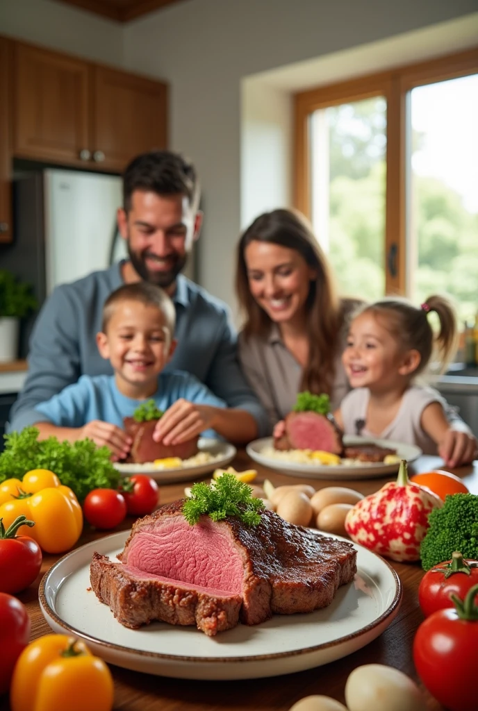A half page advertisement about safe to eat meat