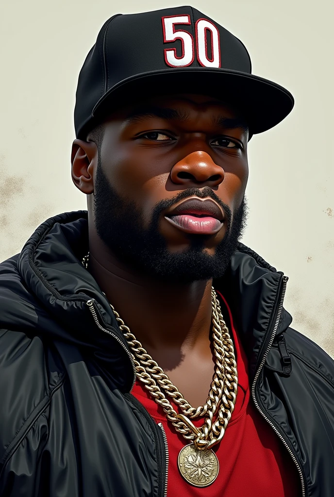 50 cent with a quote said by 50 cent 
