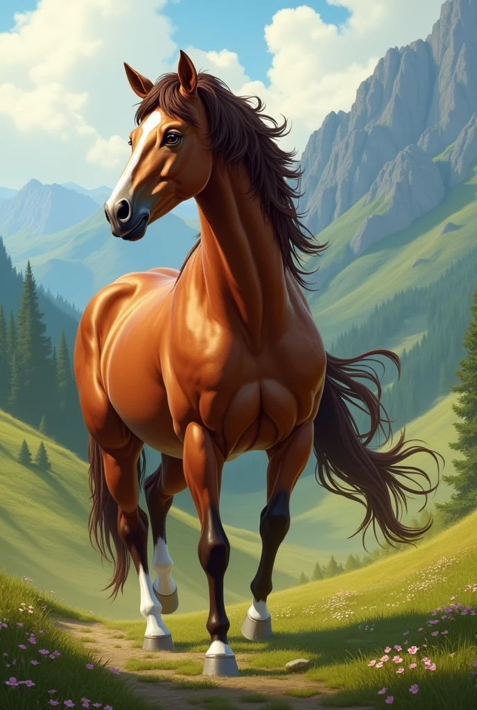 and horse