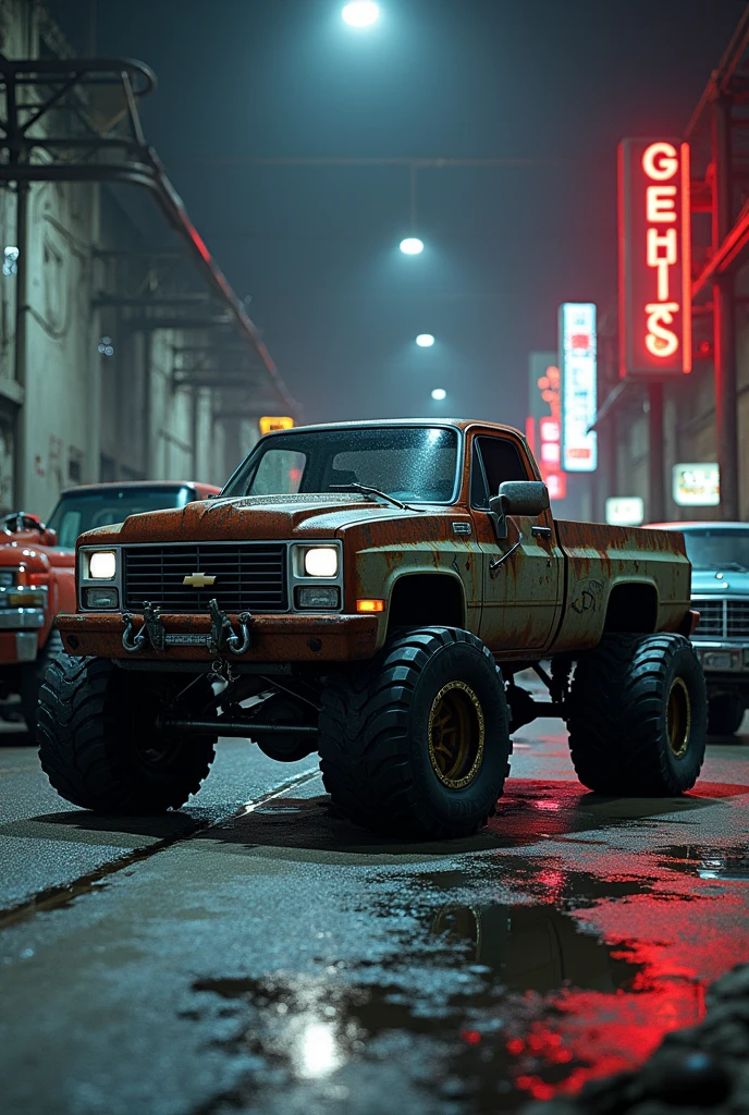 Squatted trucks