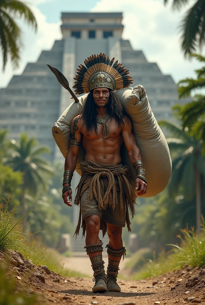 Spawns an Aztec warrior carrying a bag of cement