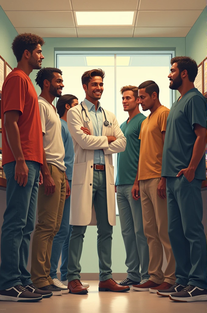 Create an image about the suggestion for male sexual and reproductive health care