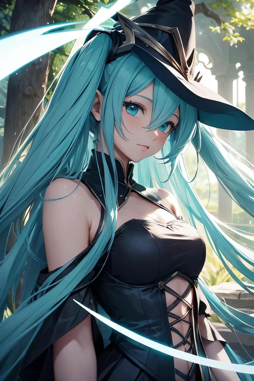 Hermosa elfo , hatsune miku , dark magician , que lord of the rings , hermoso bosque