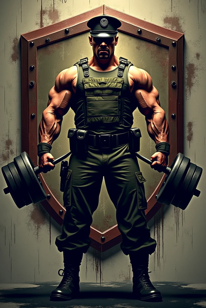Logo. Strong gym army