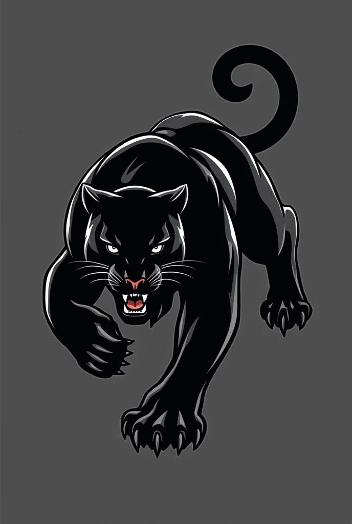 medical athletics logo with a black panther
