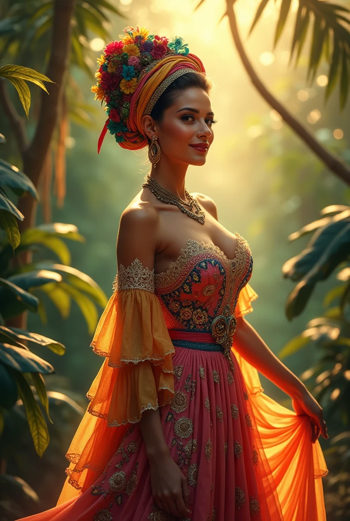woman dressed as a baiana
