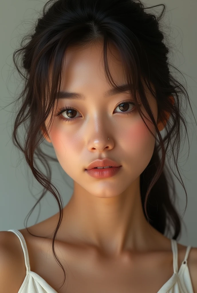 Brown looking korean(mixed race)