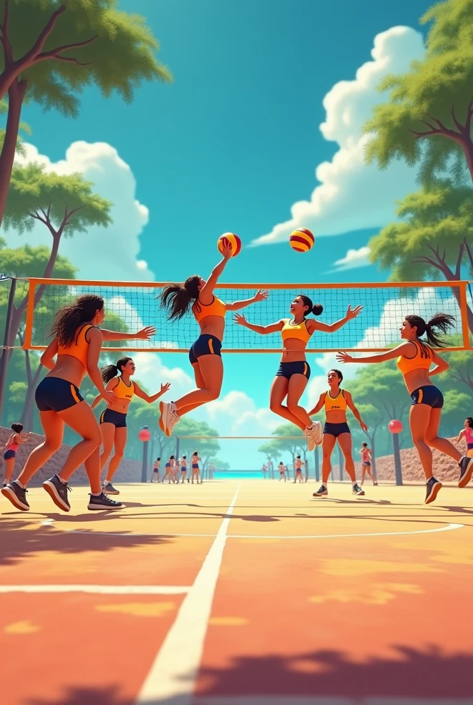 court volleyball