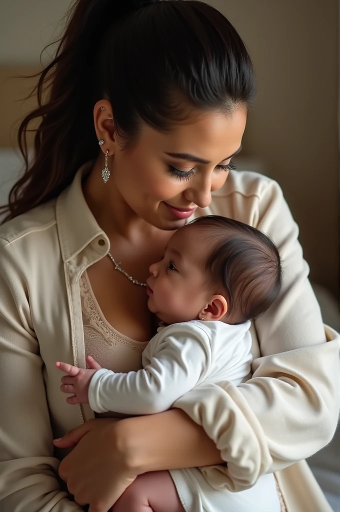 Ariana Grande and her 1--old ghter Ella in her mother&#39;s arms 