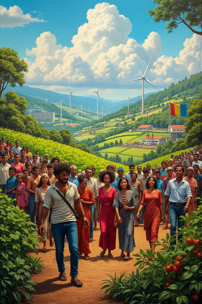 Create a painting with the theme zero hunger