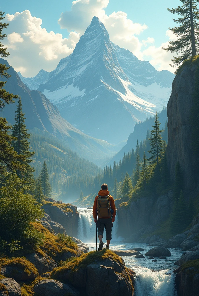 Free man stunning landscapes 
