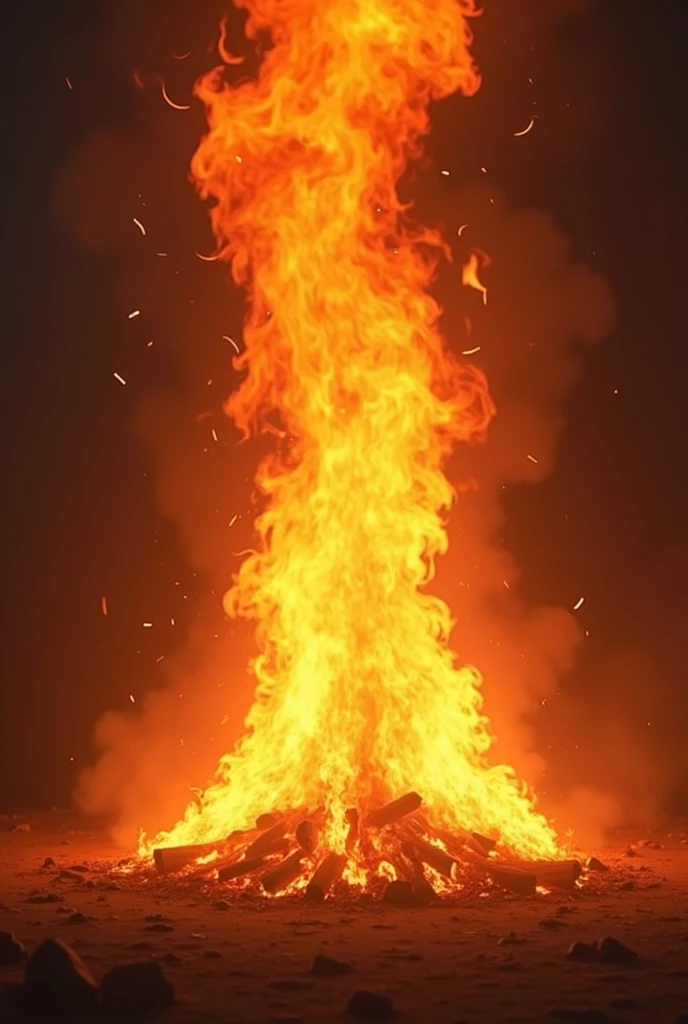 Fire without background