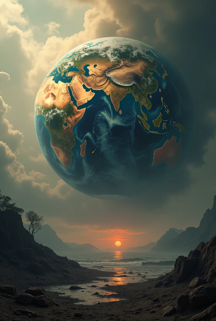 Global warming, global earth,disaster