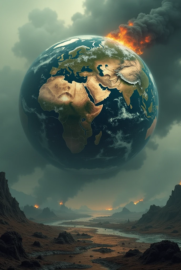 Global warming, global earth,disaster