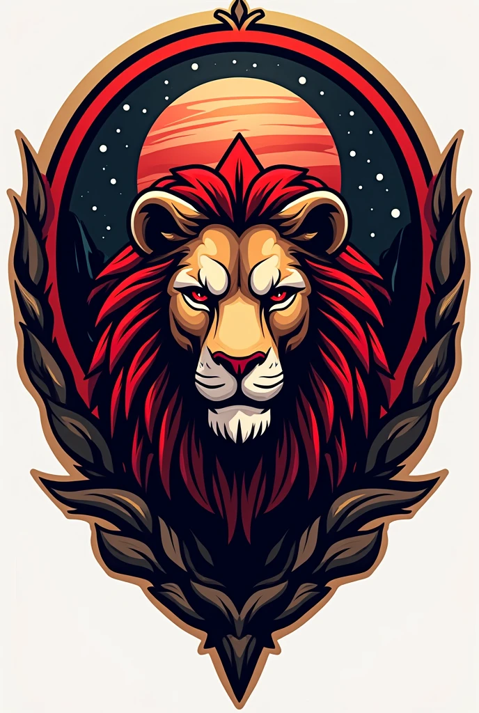 Create a football team logo inspired by the Italian football team Milan with the project name Jupiá