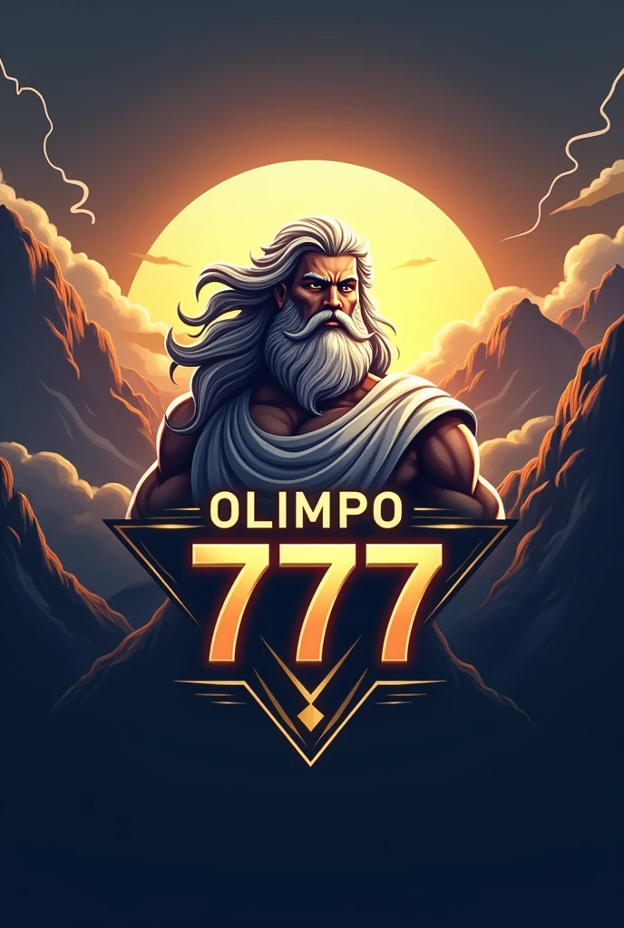 Generate a logo for my casino with the “olimpo777” template, make it look like something innovative