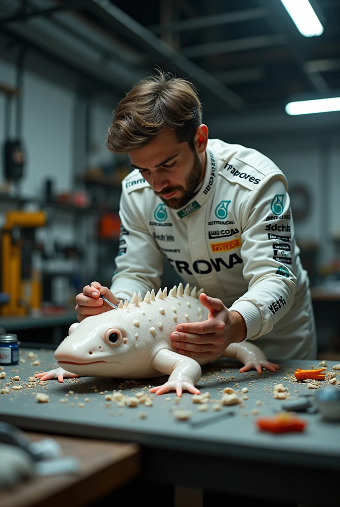 You can make an axolotl by being a Formula 1 driver