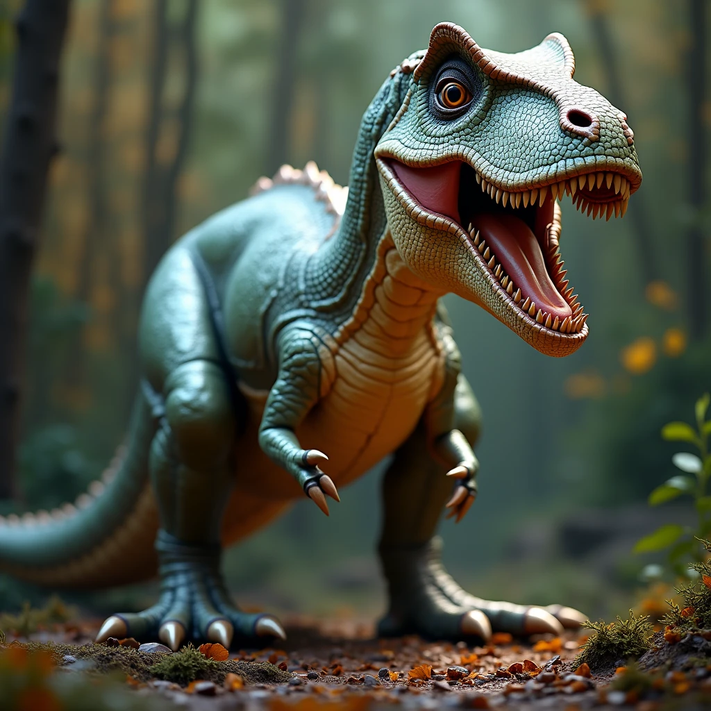 photo of a glamorous dinosaur