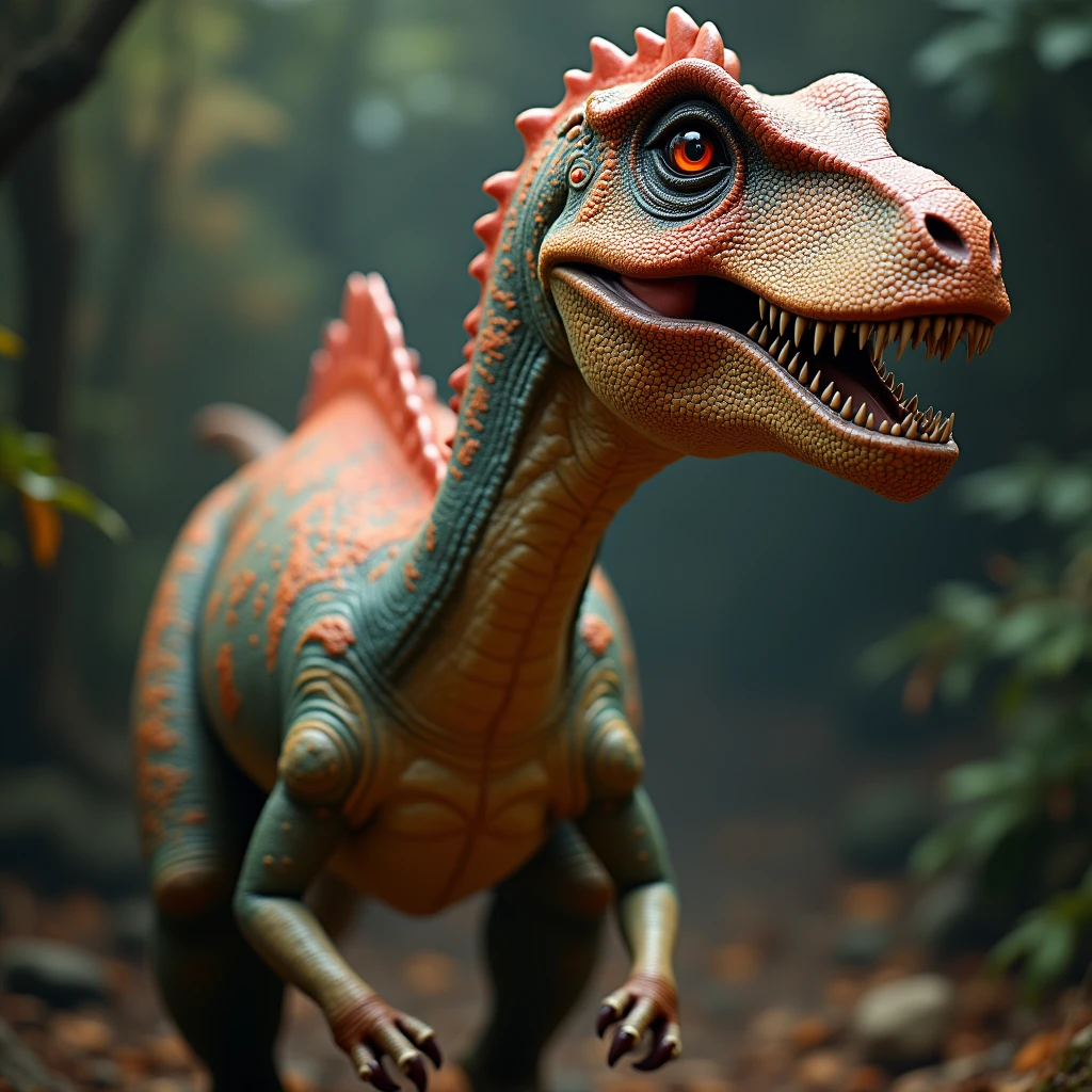 photo of a glamorous dinosaur