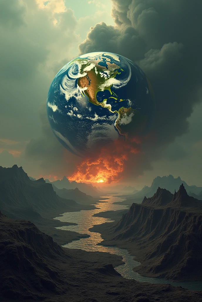 Global warming, global earth,disaster