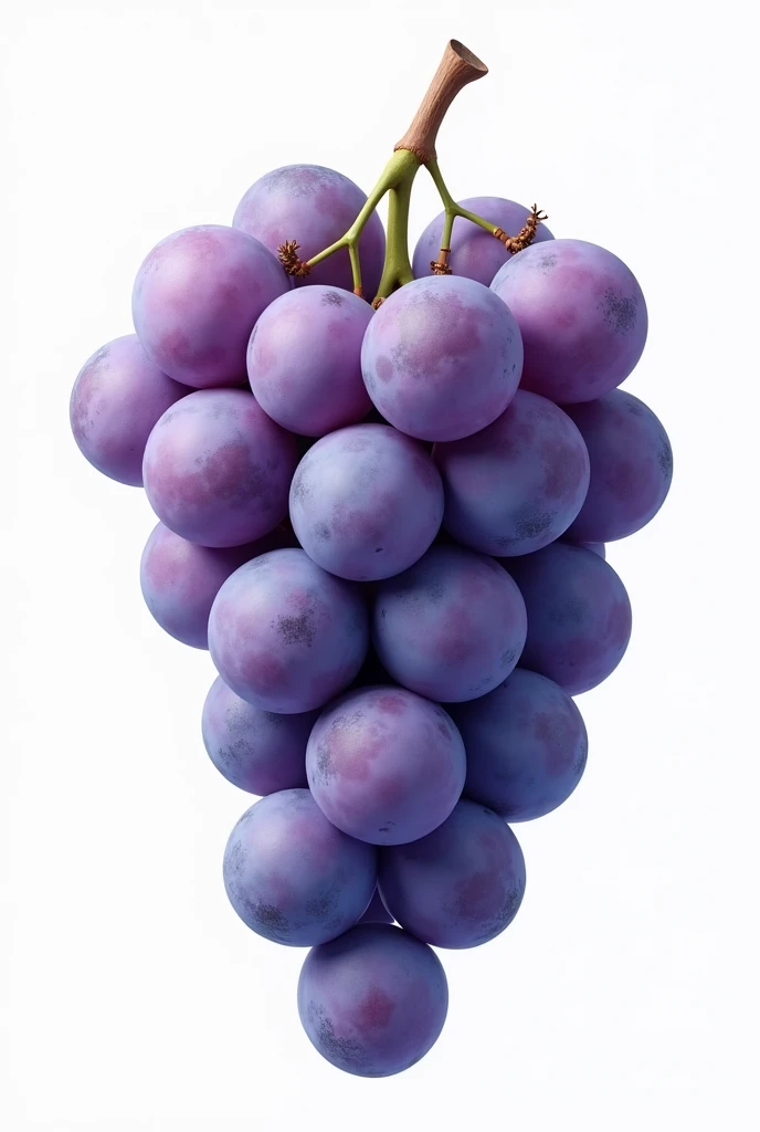 Realistic grapes 
 white background 
