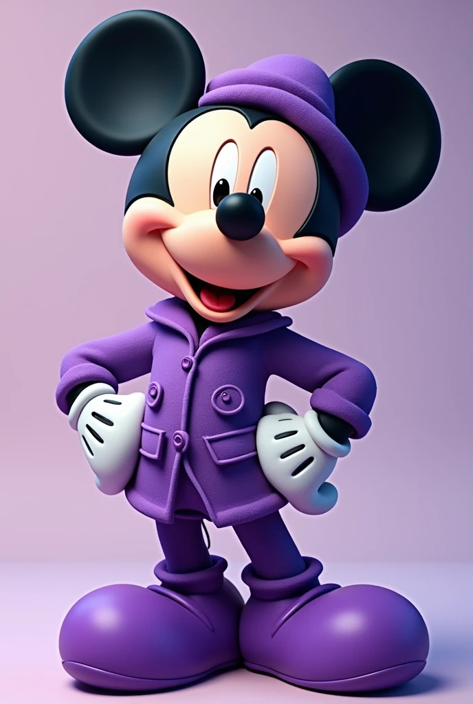 mickey com roupa roxa