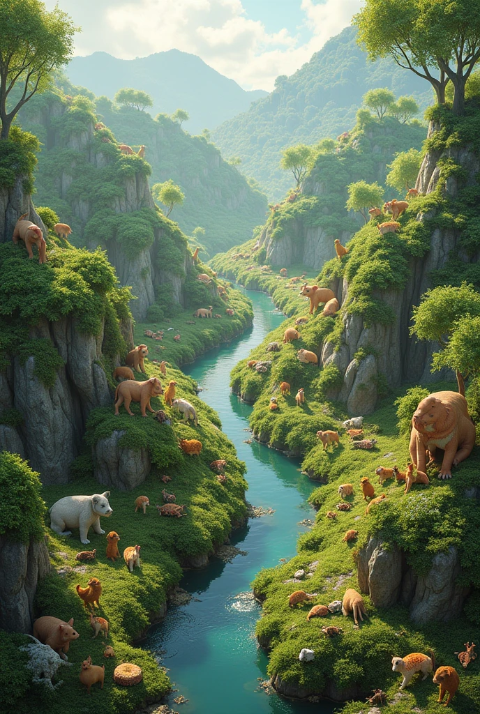 Random distribution pattern of animals 