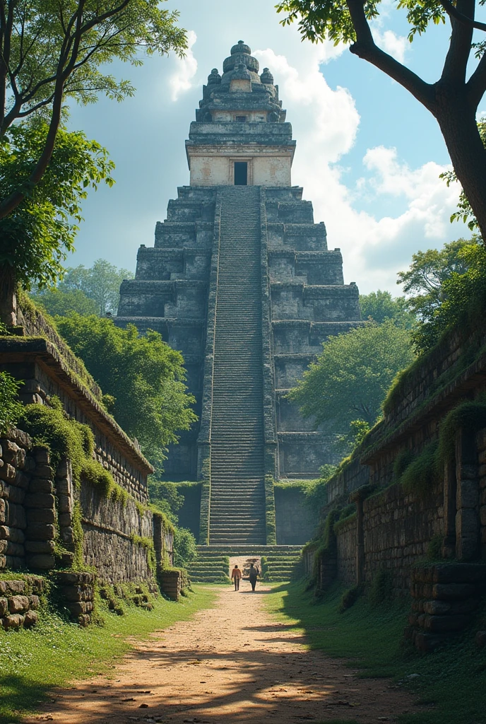 Number 5 and the Tikal tower behind