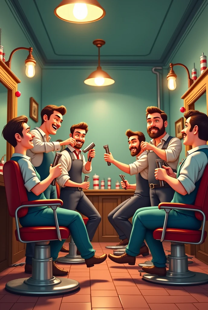 Animated barbers