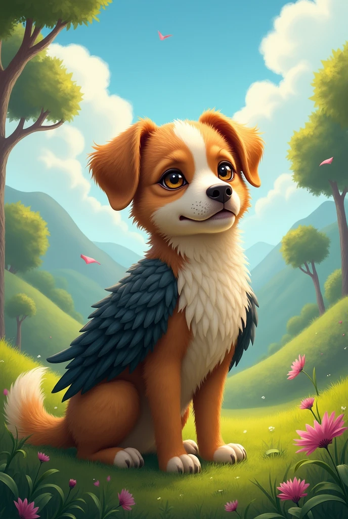 Dog with a bird's body