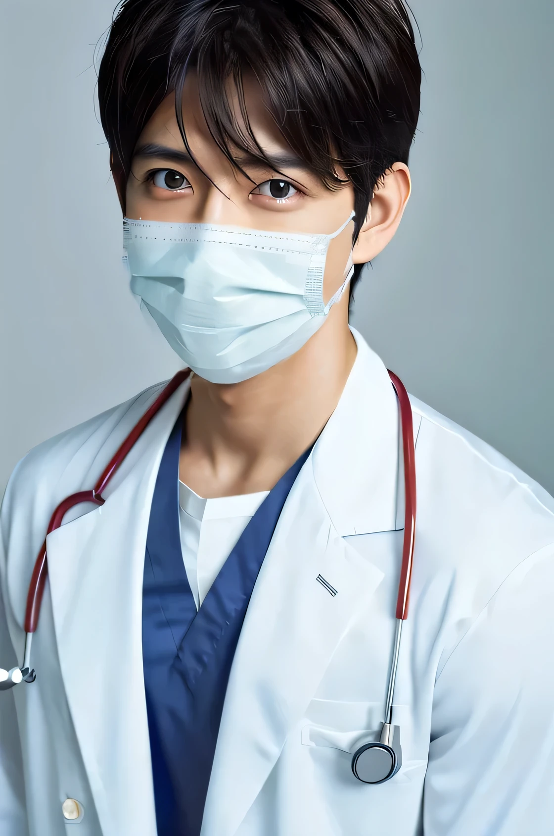 Wearing a surgical mask