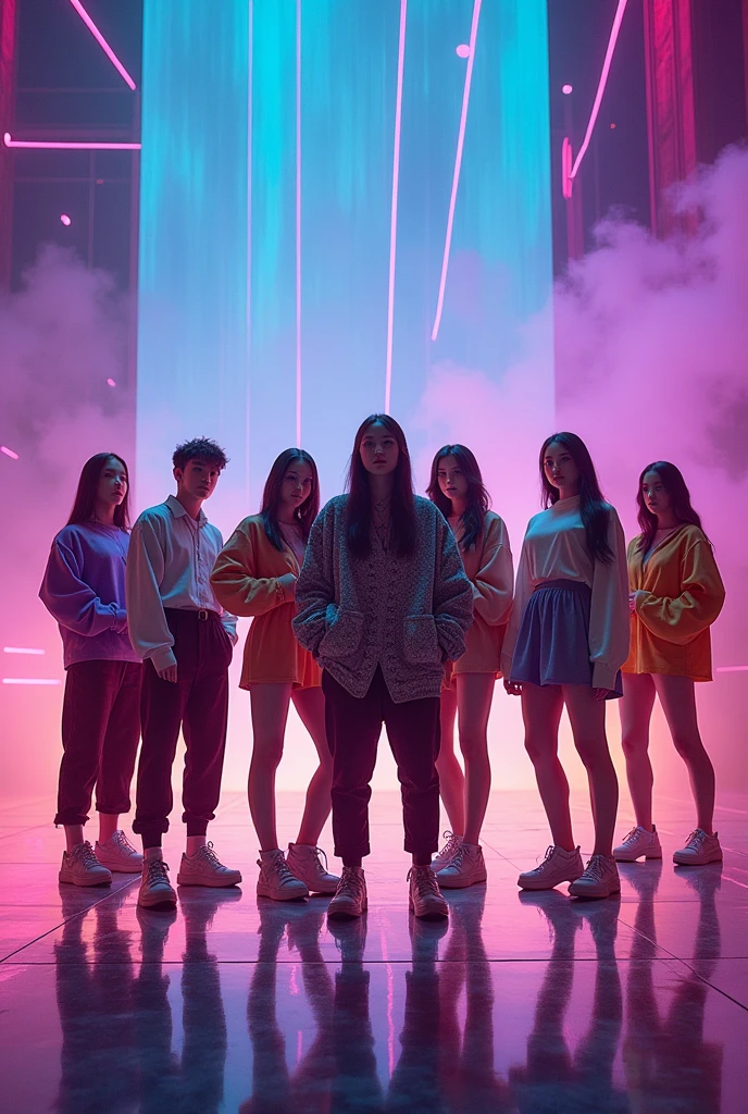 Create a mixed kpop group