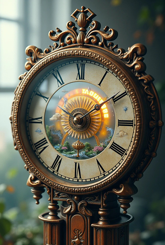 Create a picture of a weather clock